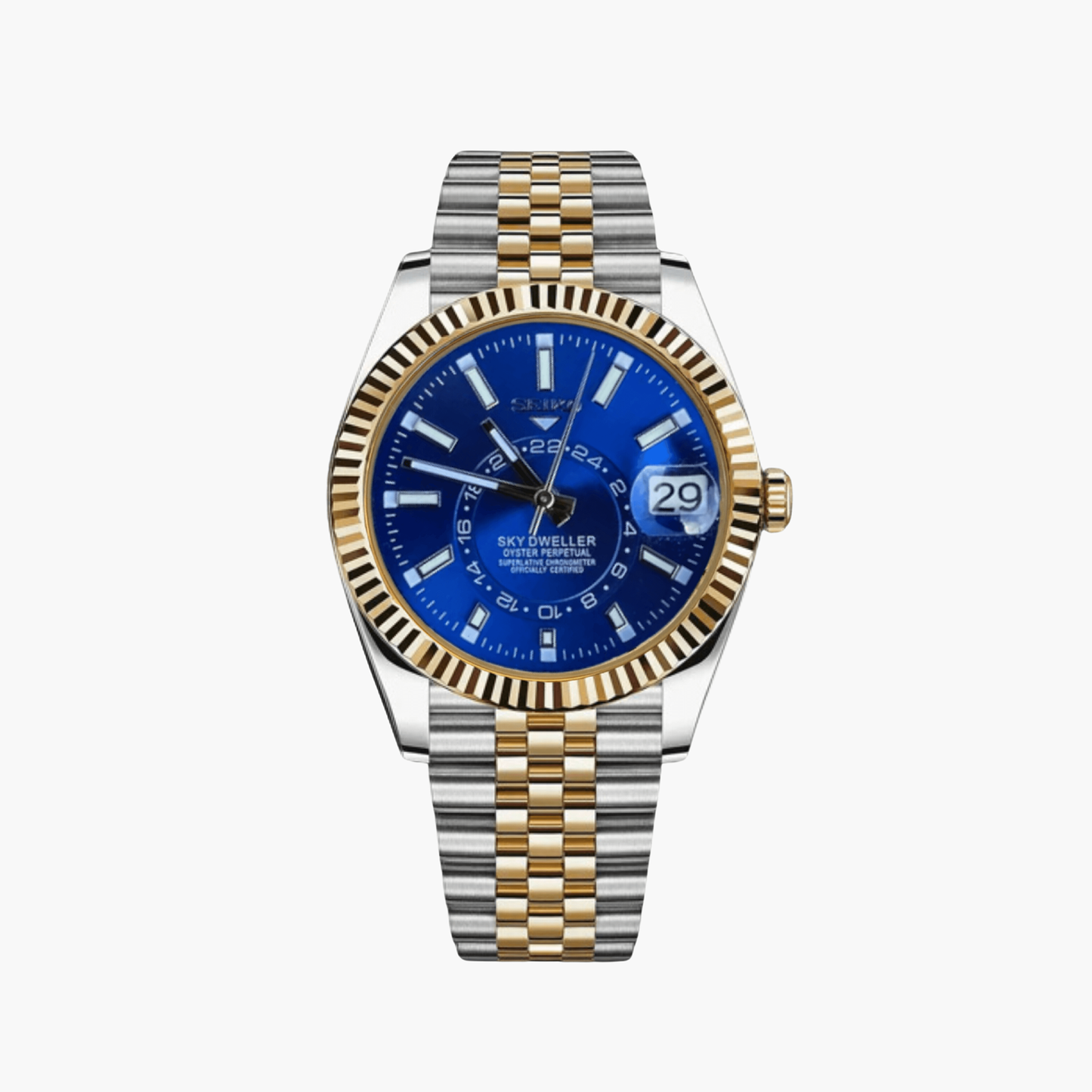 SeikoDweller Twotone Blue