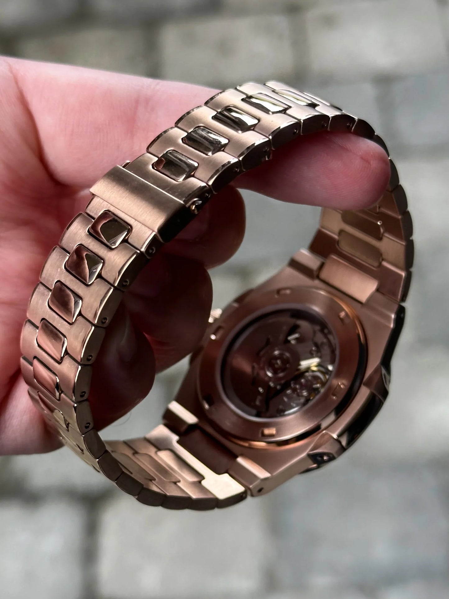 Nautiko | Rose Gold Chocolate Open Heart