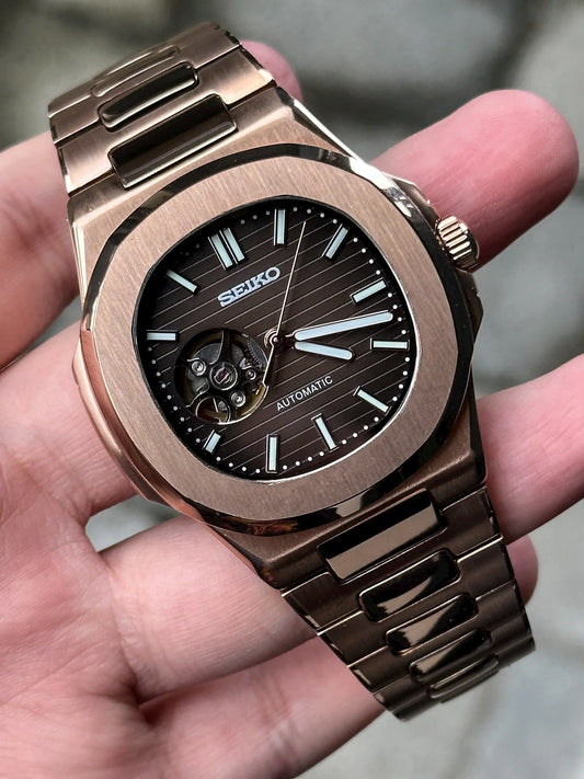 Nautiko | Rose Gold Chocolate Open Heart
