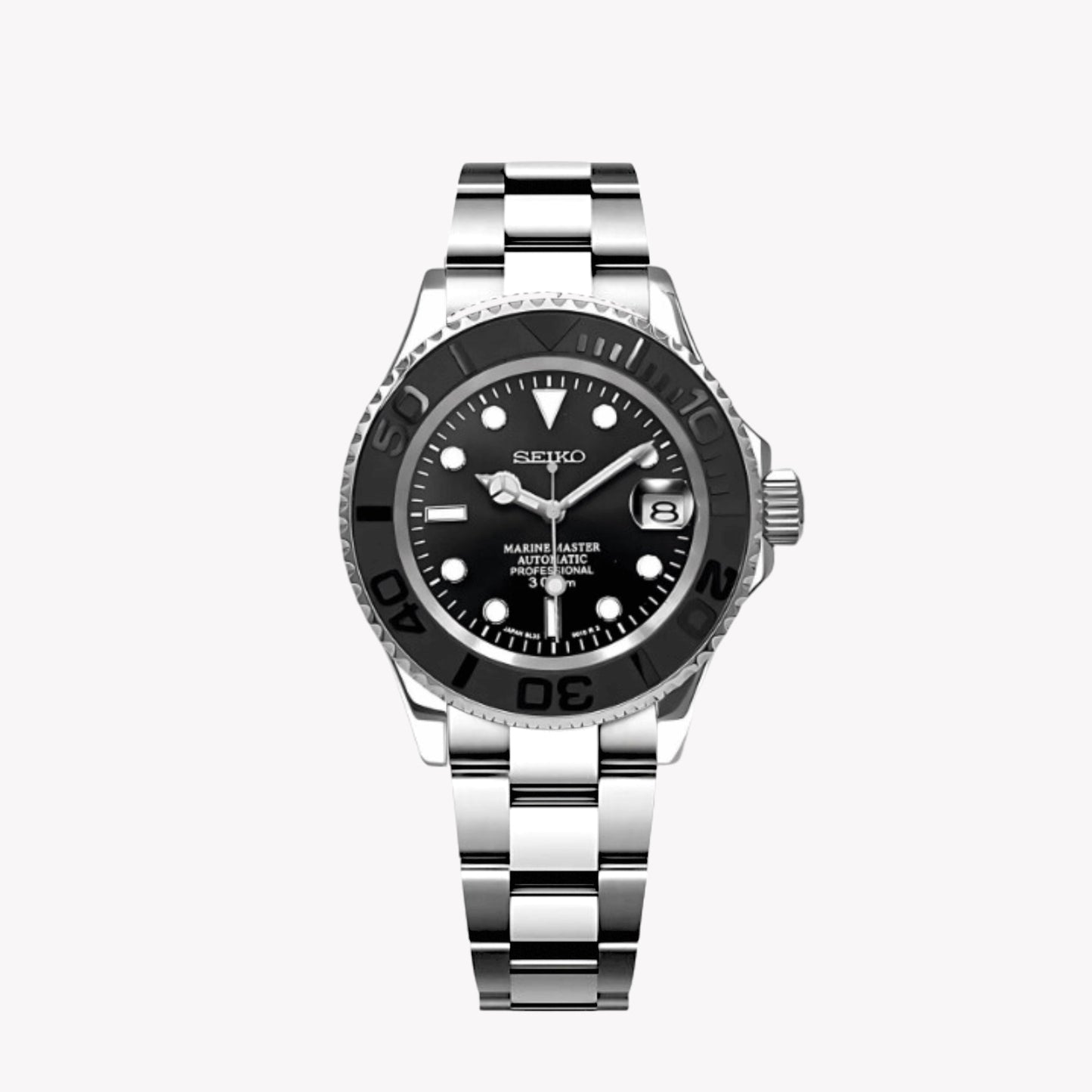 Seikomariner Black Rubber