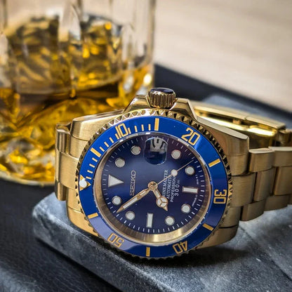Seikomariner Gold Blue